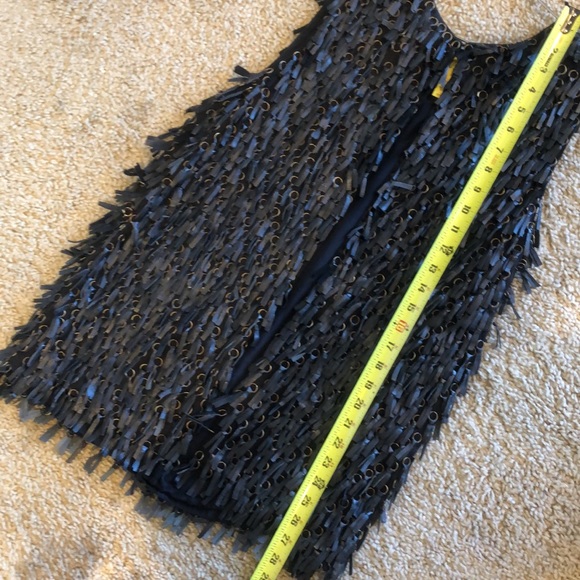 Catherine Malandrino Leather and Metal Fringe Vest 0/Xs - Picture 4 of 8